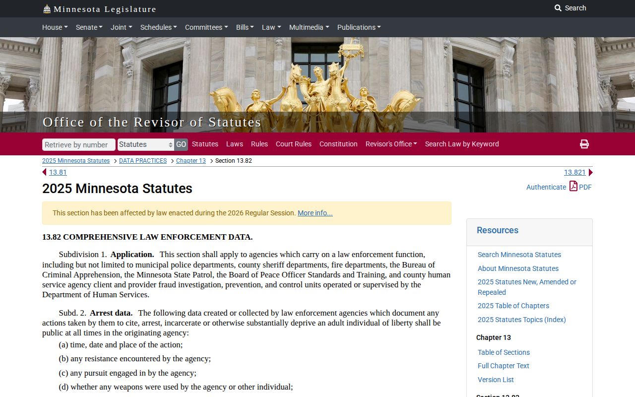 Minnesota booking-photo law for Scott County released mugshot records